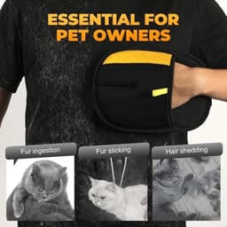 Handschoenen voor het verwijderen van dierenharen, handschoenen voor het verwijderen van kattenharen, 2 stuks, antistatische handschoenen voor het verwijderen van hondenharen, geschikt voor katten en honden. — thumbnail 3