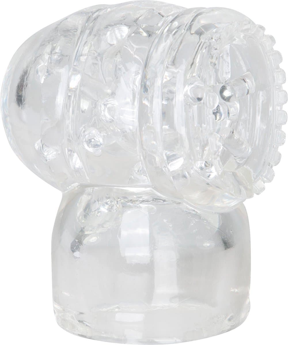 EasyToys Wand Collection – Opzetstuk Met Masturbator - Clear — afbeelding 1