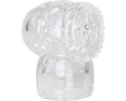 EasyToys Wand Collection – Opzetstuk Met Masturbator - Clear