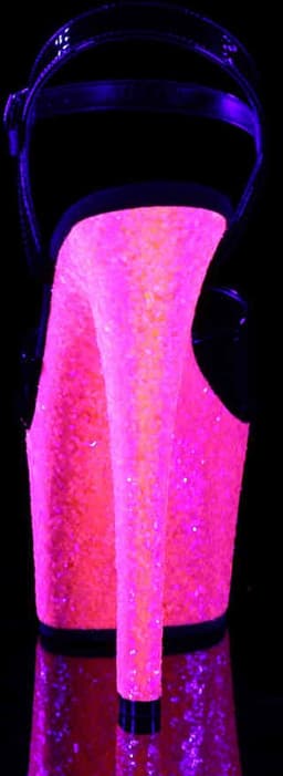 Pleaser - SKY-309UVLG Sandaal met enkelband, Paaldans schoenen - Paaldans schoenen - 40 Shoes - Roze — thumbnail 4