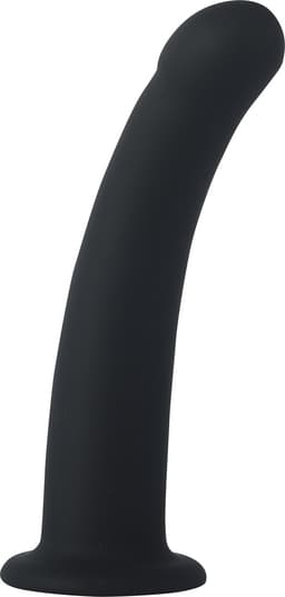 Banoch | Dildo siliconen Curvzz tip zwart | medium | Ø 2.5 cm | 15 cm lengte | zuignap — thumbnail 1
