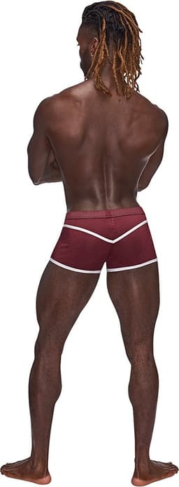 Male Power Mini Short - L burgundy XL — thumbnail 3