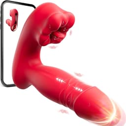 Daity Verwarmende Vibrator Dames – Stuwende Rabbit Vibrator met Tong Likfunctie – G-spot & Clitoris Stimulator – 9 Vibratiestanden & 9 Thrusting Modi – Oplaadbaar Seksspeeltje — thumbnail 5