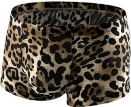 Heren Boxershort Luipaardprint - Zwart/Bruin - Sexy Herenondergoed - Maat XL | LS163 — thumbnail 1