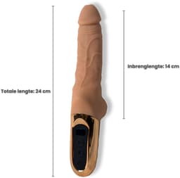 VIVIDIA PulseSeduce – Vibrerende Dildo – Handheld Vibrator met 10 Vibratiestanden & 10 Pulsaties – 100 Combinaties – USB-C Oplaadbaar – Inclusief Glijmiddel Sample — thumbnail 5