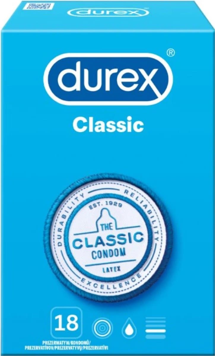Durex Condooms - Originals Classic Natural - 18 Stuks — afbeelding 1