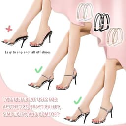 3 Paar Elastische Hoge Hakken Sandalen met Veters en Verstelbare Bandjes voor Dames — thumbnail 4
