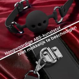 Sensa BDSM set - Bondage set voor koppels - Sexspeeltjes voor koppels - Seksspeeltjes voor mannen - Buttplug set - Zwart / Rood — thumbnail 3