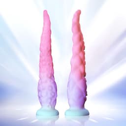 Oneay Liquid Silicone Dildo Octo Touch Hands-Free Thrusting Fantasy Dildo Masturbator, Tentacle-Textured Adult Toy Flexible Sex Toy with Suction Base -XL — thumbnail 4