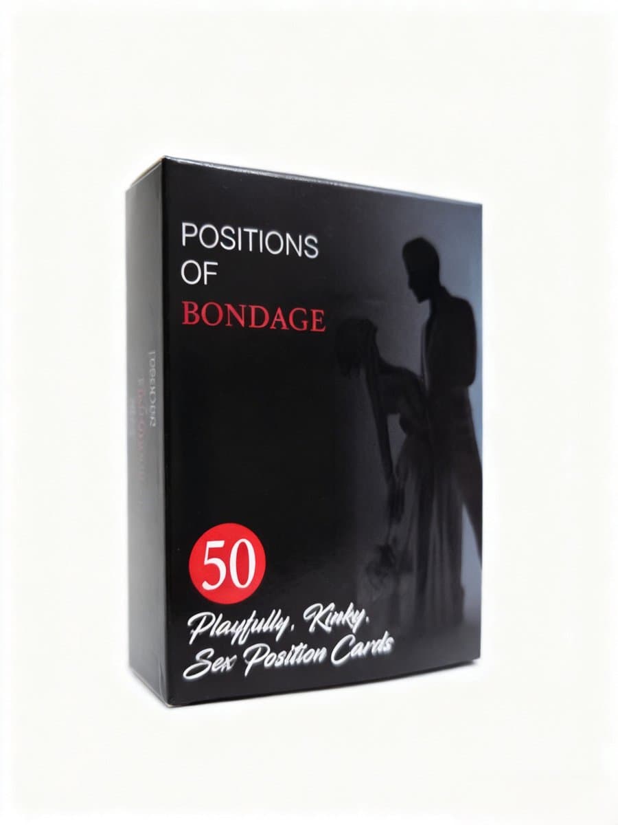 Positions of Bondage – 50 Erotische Positiekaarten – Spannend Kaartspel voor Koppels – Intimiteit & Variatie – Volwassenen Spel — afbeelding 1
