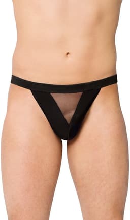 SoftLine Collection | Sexy transparante heren string | zwart | S t/m L — thumbnail 1