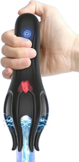 Masturbator met Tong - Penis Vibrator - Eikel - Pijpmachine - Klaarkomen Mannen — thumbnail 1