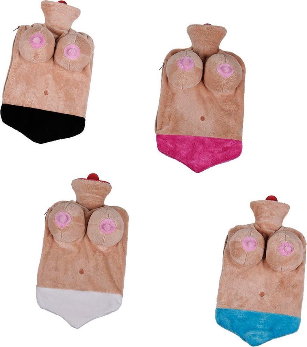 Hot Water Bag with Boob Cover Random Color - 4 Colors — afbeelding 1