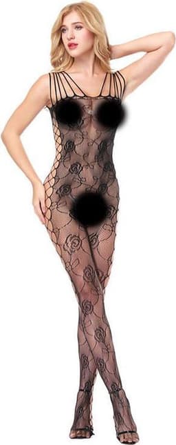 Zwarte Bodystocking - Faith — thumbnail 2