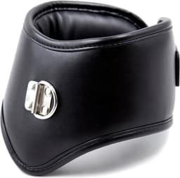 Banoch - Posture collar classic - zwarte posture collar met riem - bdsm — thumbnail 1