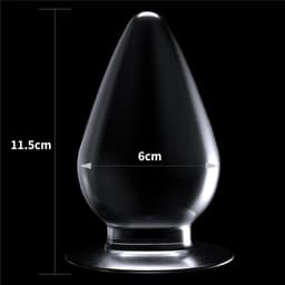 Lovetoy - Transparante Buttplug - Flawless - 11.5 x 6 cm — thumbnail 5