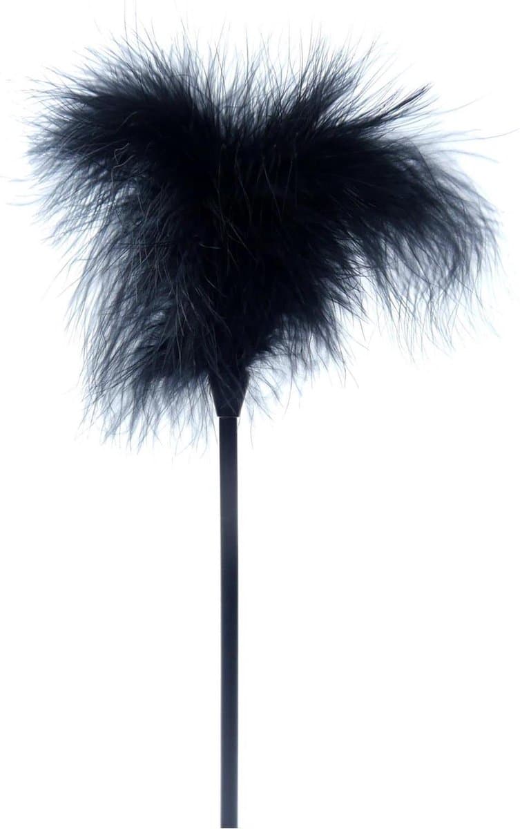 Power Escorts -  Heerlijk irritante Veer - echte Kietelaar -  Feather Tickler - Fetish Power - Zwart - 61-00027 - kleuren verpakking — afbeelding 1