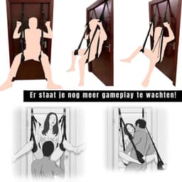 DYNA® Sex Schommel - Sex Stoel - Bondage - Zwart - 35cm x 21cm x 9cm — thumbnail 2