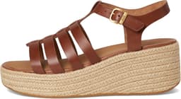 Platform Espadrilles - Leren Sandalen - Zomerse Wandelingen - Verhoogd Comfort - Bruin — thumbnail 4