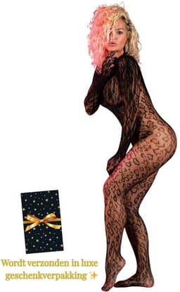 Sexy Lingerie – Erotische Catsuit – Lingerie Erotisch – Lingerie Sexy Setje – Luipaardpatroon & Kant – Open Rug – Dames lingerie – Erotische verleidelijke Bodystocking – Kinky – One Size — thumbnail 1