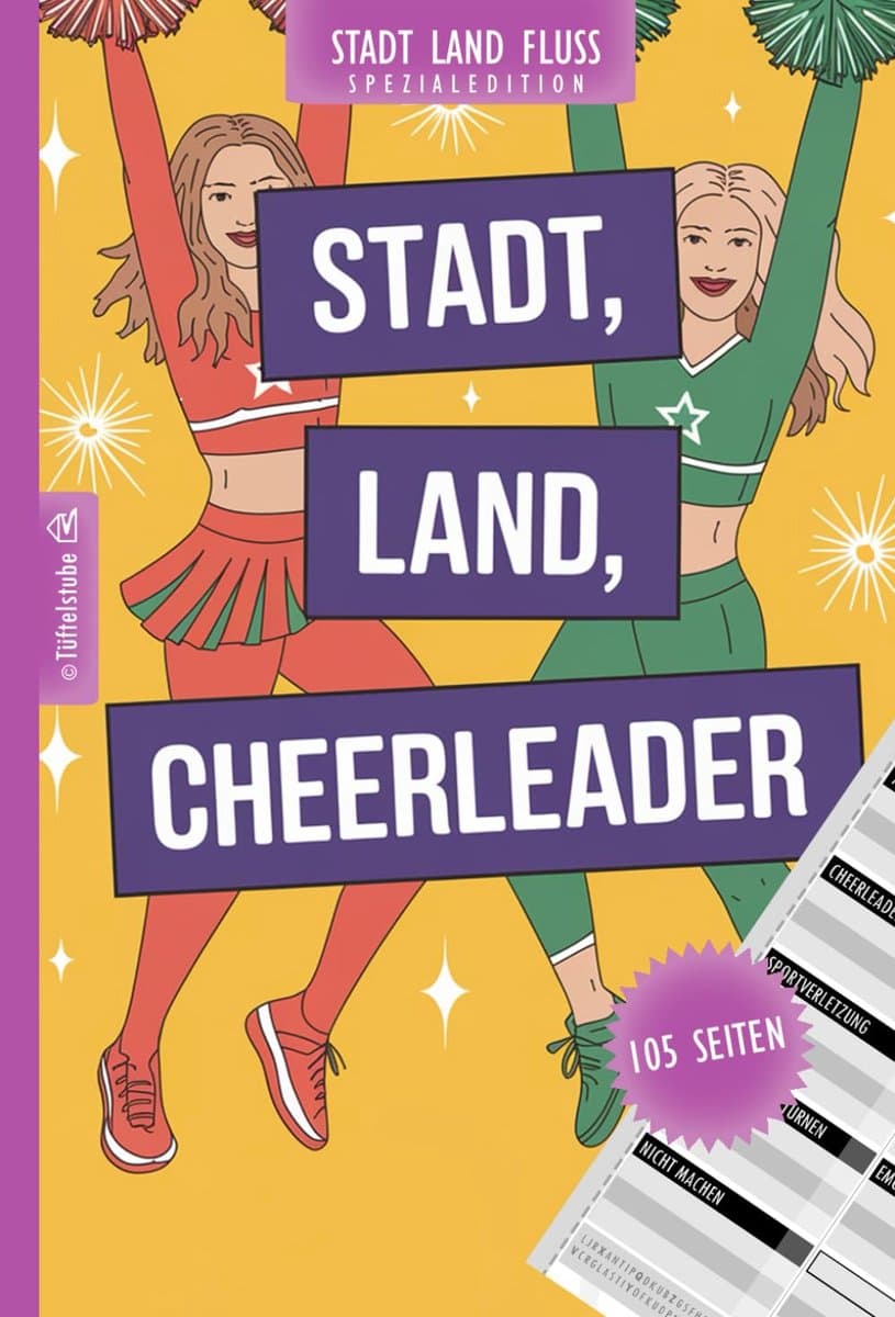 Stad Land Cheerleader - Spel Klassieker - Feestjes Spelen - Moderne Variatie - 15x23 cm — afbeelding 1