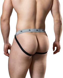 MM Sports The Original Swimmer/Jogger Jockstrap 1 inch Black - MAAT S - Heren Ondergoed - Jockstrap voor Man - Mannen Jock — thumbnail 3