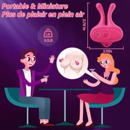 Oneay Tepelvibrator - Seksspeeltje voor volwassenen, tepelklem, vibrerend, 9 vibratiestanden, magnetische tepelstimulatie, seksspeeltje, plezier voor vrouwen en stellen — thumbnail 4