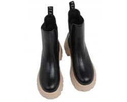Pepe Jeans LOL Chelsea - Dameslaarzen - Zwart - Synthetisch - Maat 40