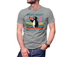 Grappig Pingu Meme T-shirt voor Heren - Iconisch 'Noot Noot' Ontwerp