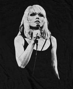 Officieel Debbie Harry T-Shirt Unisex Zwart - Open Mic Band Logo — thumbnail 2