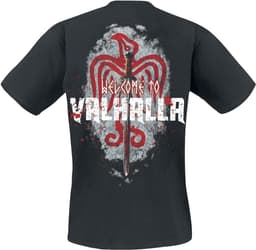 Vikings Welkom in Valhalla T-shirt - Zwart Katoen Fan Merchandise — thumbnail 4