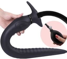 Mega Opblaasbare Buttplug XXL - Extra Opening Vloeistof - Anaal plug - BDSM — thumbnail 1