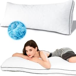 Comfortabel Memory Foam Body Kussen in Wit — thumbnail 1