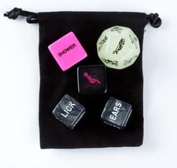 Dobbelstenen Black / White and Glow Edition | Valentijn cadeau voor haar hem | Gift Edition met Glow in the Dark & Black and White Edition - 12 Opties | Erotische | Erotisch Spel - Sex Dice - Erotiek | Spel | Kamasutra | Vrijgezellenfeest — thumbnail 4