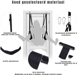 SVN®Sex Schommel - Sex Stoel - Bondage - Zwart - 32cm x 10cm x 36cm — thumbnail 5