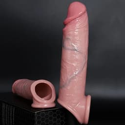 Quick Relief Satisfaction Sleeve™ (medium) - Penis Sleeve - Penis Enlarger - Cockring - Realistische Penissleeve - Dikkere Penis — thumbnail 3