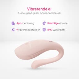 Pure Pleasure® Vibrators voor Vrouwen - Vibrerend Ei met App – Draadloos Tril Ei voor Vrouwen en Koppels – Siliconen Seksspeeltje – Roze – Oplaadbaar – Waterdicht – Stil Gebruik — thumbnail 2