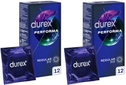 Durex Condooms - Performa - Extended Pleasure - 24 Stuks (2x12 stuks) - Discreet Verzonden - Met Kwantumkorting — thumbnail 1