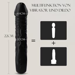 Lzwintrading - Dildo Vibrator Realistisch - Dildo Vibrator voor Vrouwen - Sex Toys voor Vrouwen Koppels - G Spot Vibrator met 10 Vibratie Standen- Clitoris Stimulator - Seksspeeltjes - Erotiek - Dildo XXL - Anale Speeltjes - 22CM — thumbnail 3