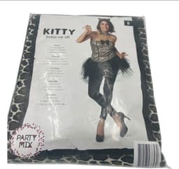 Kinky Kitty Dress – Verleidelijk Kattenkostuum – Strapless Jurkje met Staart, Diadeem & Strik Halsbandje – Size S — thumbnail 3