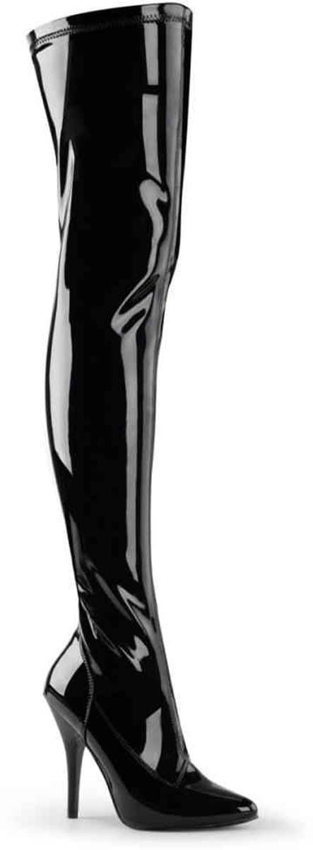 EU 38 = US 8 | SEDUCE-3000 | 5 Plain Stretch Thigh Boot — afbeelding 1