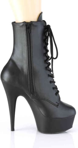 Pleaser - DELIGHT-1020PK Plateau Laarzen - US 12 - 42 Shoes - Zwart — thumbnail 5