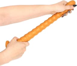 Gold Play - Soft Liquid Siliconen Anaal Dildo Ribbed - Goud XL — thumbnail 4