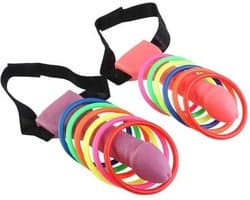 Piemel ringwerpen - penis ringwerpspel - vrijgezellenfeest artikelen - man - vrouw - spelletjes voor volwassenen