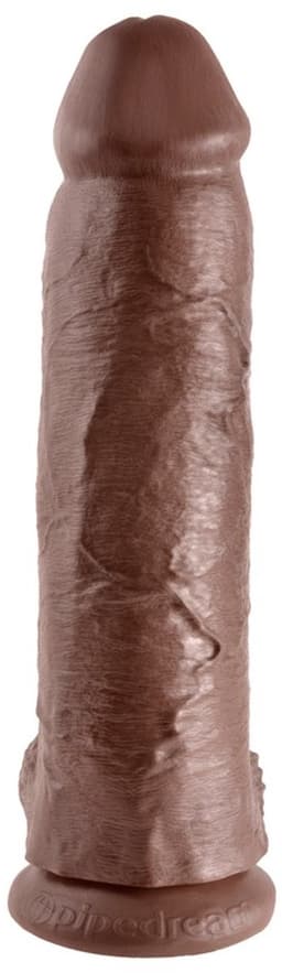 Pipedream King Cock realistische dildo Cock - With Balls bruin - 12 inch — thumbnail 4