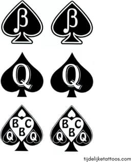 BBC Tattoo - QoS tattoo - Queen of Spades tatoeage - 18+ tijdelijke tattoo - neptattoo volwassenen - erotische tattoos - temporary tattoo - erotiek — thumbnail 1