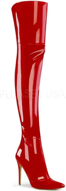 COURTLY-3012 - (EU 36 = US 6) - 5 Stretch Thigh High Boot, Back Zip — thumbnail 1