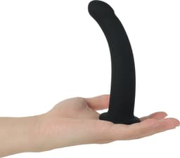 Banoch | Dildo siliconen Curvzz tip zwart | medium | Ø 2.5 cm | 15 cm lengte | zuignap — thumbnail 2