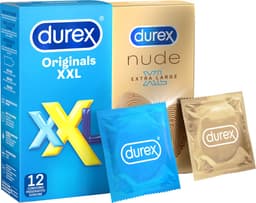 Durex - 22 stuks Condooms - Nude XL 1x10 stuks - Extra Safe 1x12 stuks - Voordeelverpakking — thumbnail 3