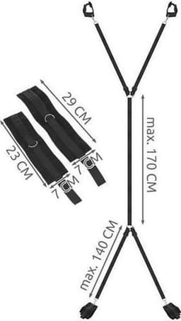 Finnacle - Bondage Set - Boeien voor Bed - Handboeien en Enkelboeien - Bondage - BDSM - Erotische Accessoire - Cadeau — thumbnail 1